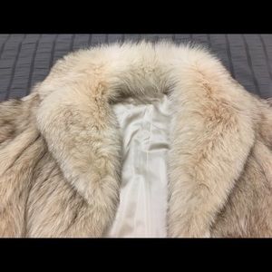Real Fox Fur Wool Coat, Soft & luxurious